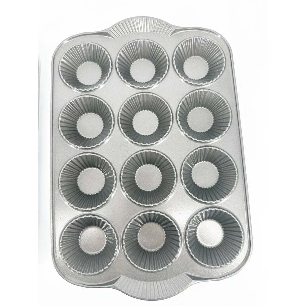 2 - Nordic Ware 12 Count Tart Heavy Duty Cast Aluminum Quiche Mini Muffin Pans